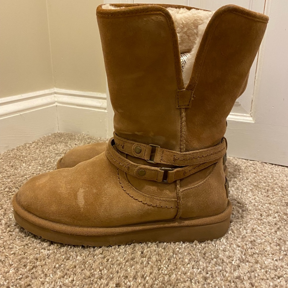 UGG size 7 palisade chestnut suede boots